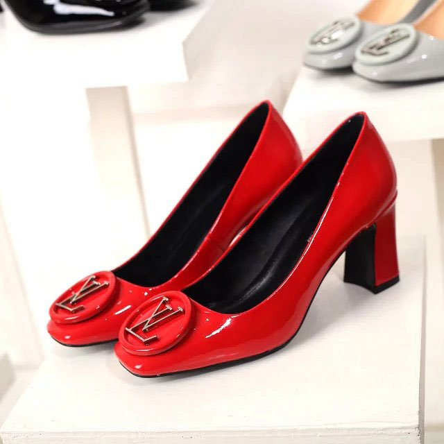 2016 Louis vitton women shoes in Patent leather Heel Height 7.5cm
