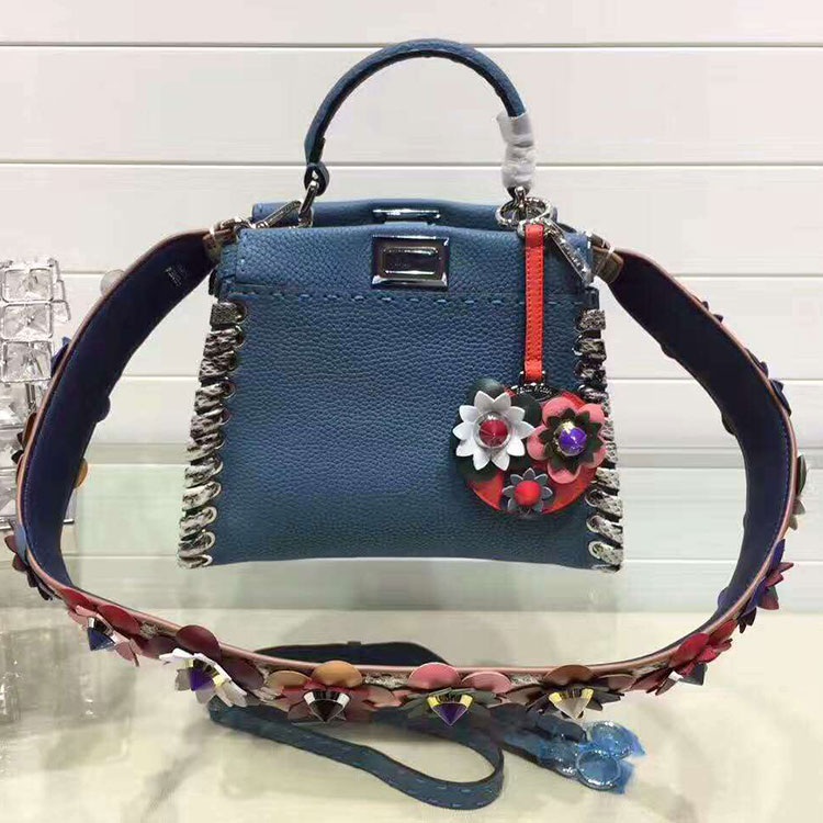 2017 Fendi MINI PEEKABOO handbag in Original calfskin leather 2447