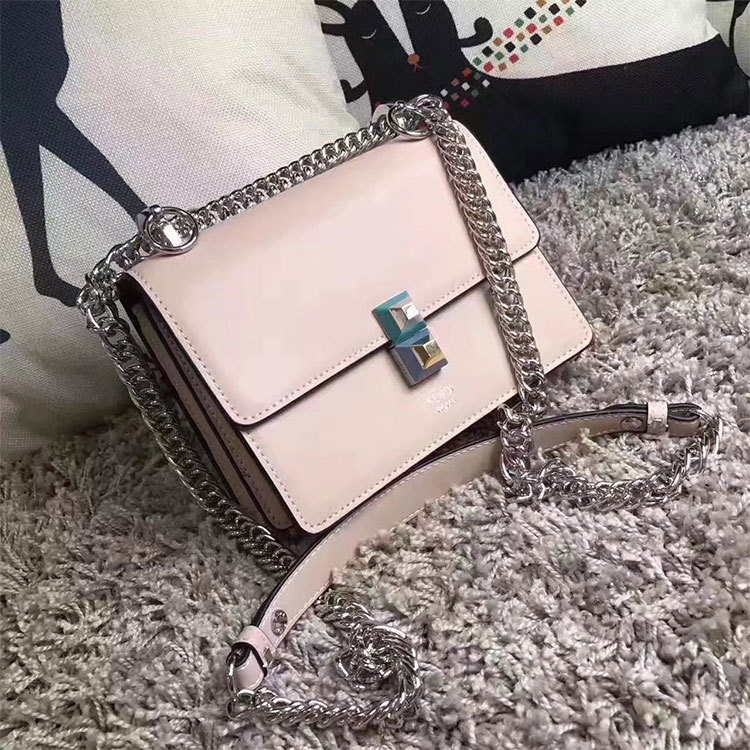 2017 Fendi SMALL KAN I bag in calfskin leather 8M0381