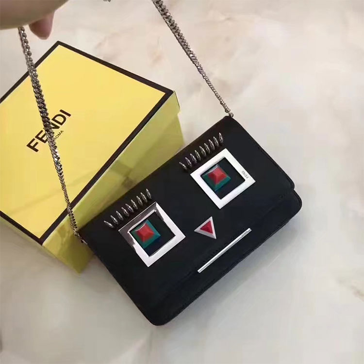 2017 Fendi WALLET ON CHAIN in leather 8M03469