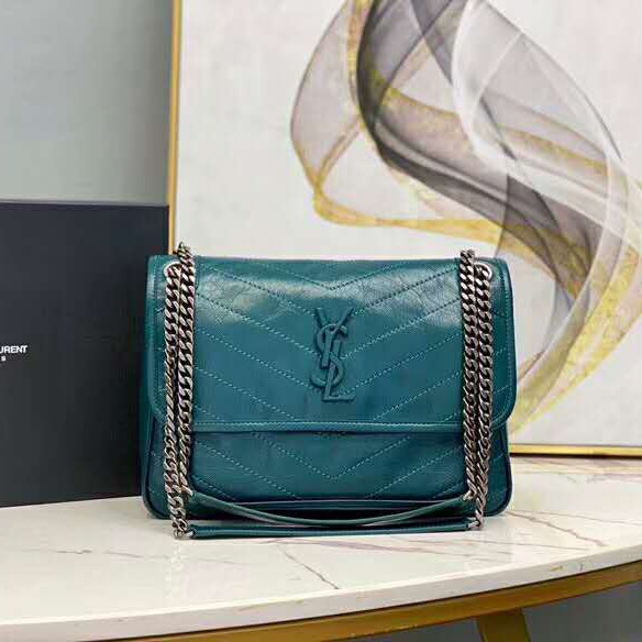 2020 SAINT LAURENT NIKI MEDIUM IN CRINKLED VINTAGE LEATHER