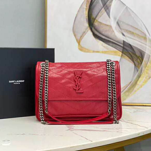 2020 SAINT LAURENT NIKI MEDIUM IN CRINKLED VINTAGE LEATHER