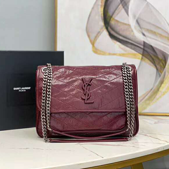 2020 SAINT LAURENT NIKI MEDIUM IN CRINKLED VINTAGE LEATHER