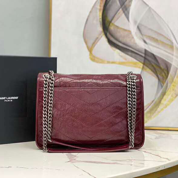 2020 SAINT LAURENT NIKI MEDIUM IN CRINKLED VINTAGE LEATHER