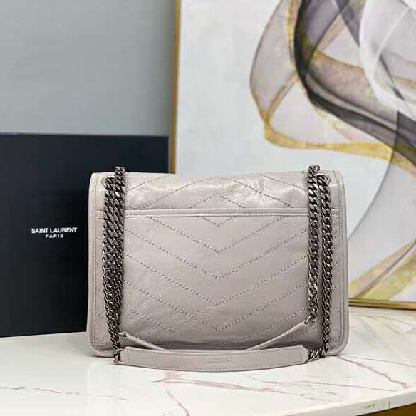 2020 SAINT LAURENT NIKI MEDIUM IN CRINKLED VINTAGE LEATHER