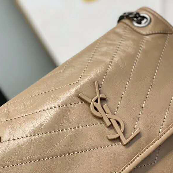 2020 SAINT LAURENT NIKI MEDIUM IN CRINKLED VINTAGE LEATHER