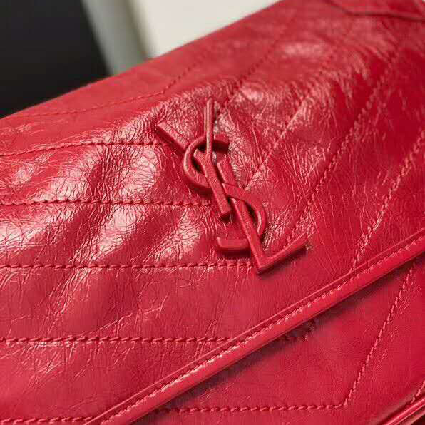 2020 SAINT LAURENT NIKI MEDIUM IN CRINKLED VINTAGE LEATHER