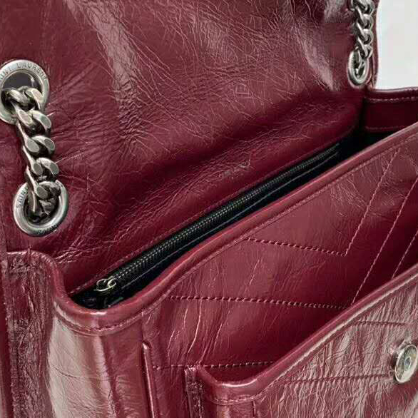 2020 SAINT LAURENT NIKI MEDIUM IN CRINKLED VINTAGE LEATHER