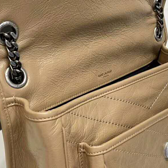 2020 SAINT LAURENT NIKI MEDIUM IN CRINKLED VINTAGE LEATHER