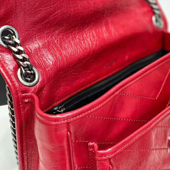 2020 SAINT LAURENT NIKI MEDIUM IN CRINKLED VINTAGE LEATHER