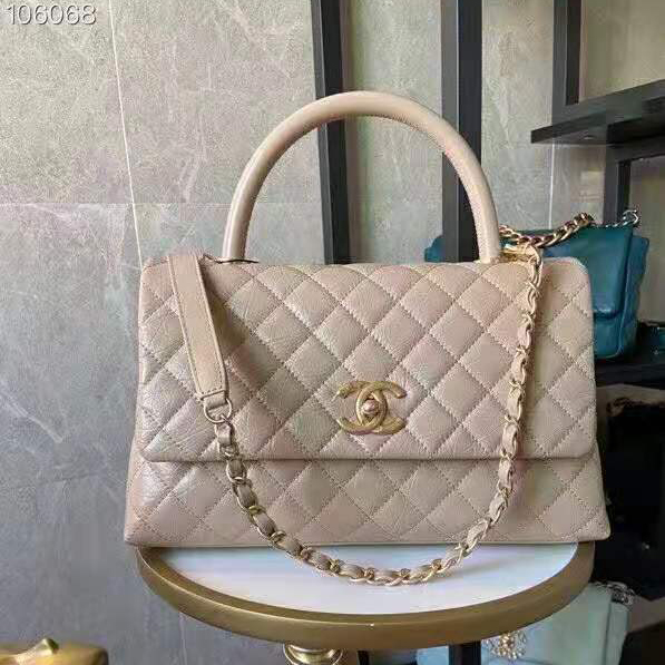 2021 Chanel large flap bag with top handle