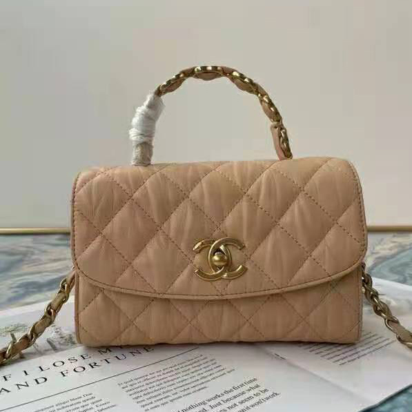 2021 Chanel mini flap bag with top handle