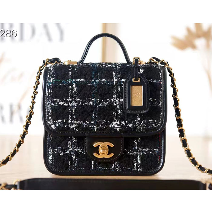 2022 Chanel SMALL FLAP BAG WITH TOP HANDLE