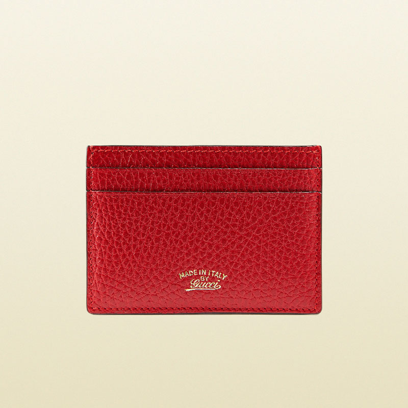 gucci swing leather card case