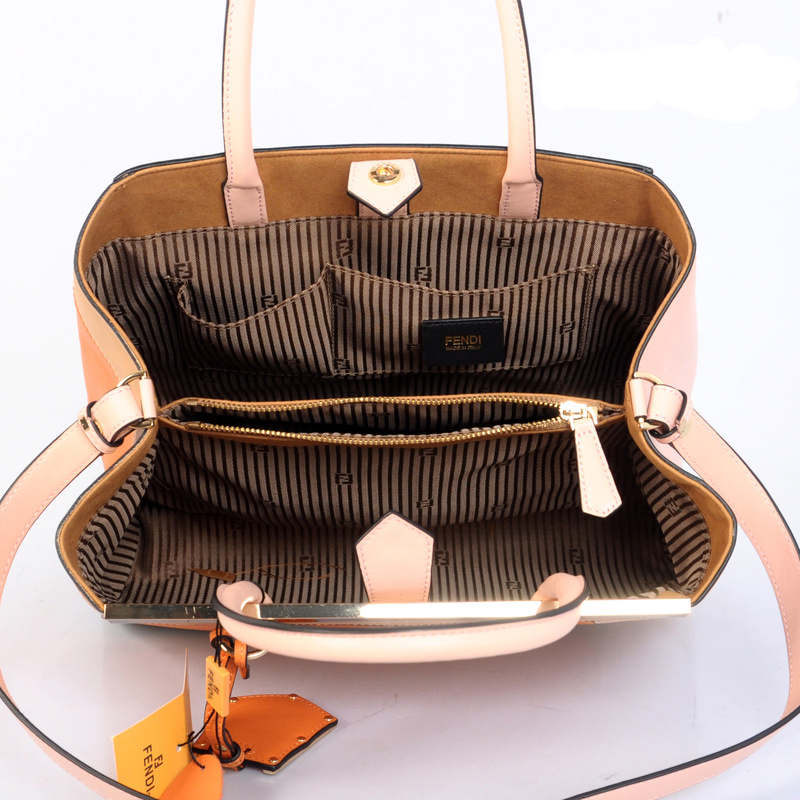 Fendi '2Jours Block' leather mixed colors handbags
