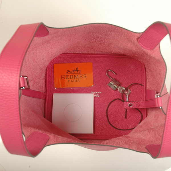 Hermes picotan MM Bag clemence leather in Peach